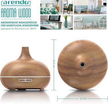 Зволожувач повітря 2,5 л тихий - 7 LED кольорів, 2 режими випуску пари, аромадифузор, для вітальні, дитячої кімнати, спальні - білий