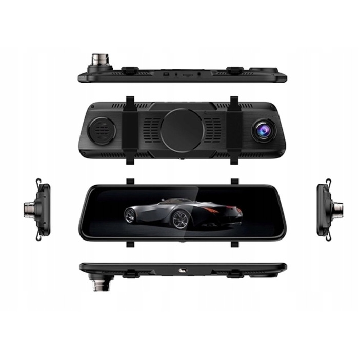 Автомобільний відеореєстратор Fastcam T09CM: 2 камери, Full HD, кут огляду 170°, сенсорний екран