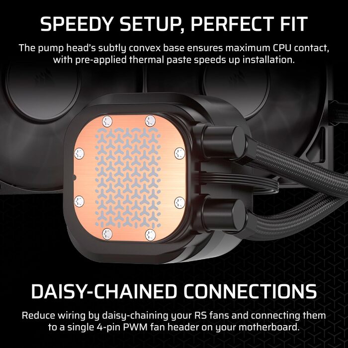 Система водяного охолодження Corsair Nautilus 360 RS для CPU – 360мм AIO, тиха, без RGB, чорний колір. Сумісна з Intel LGA 1851/1700, AMD AM5/AM4. В комплекті 3 вентилятори RS120.