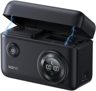 Зарядний пристрій USB-C 20W для акумуляторів Nikon EN-EL15c з SD-картрідер та індикатором заряду, сумісний з Nikon Z8, ZR, Zf, Z6III, D850, Z7II, Z6II, Z7, Z6, D7500, D750, Z5, D810, Z5, D810