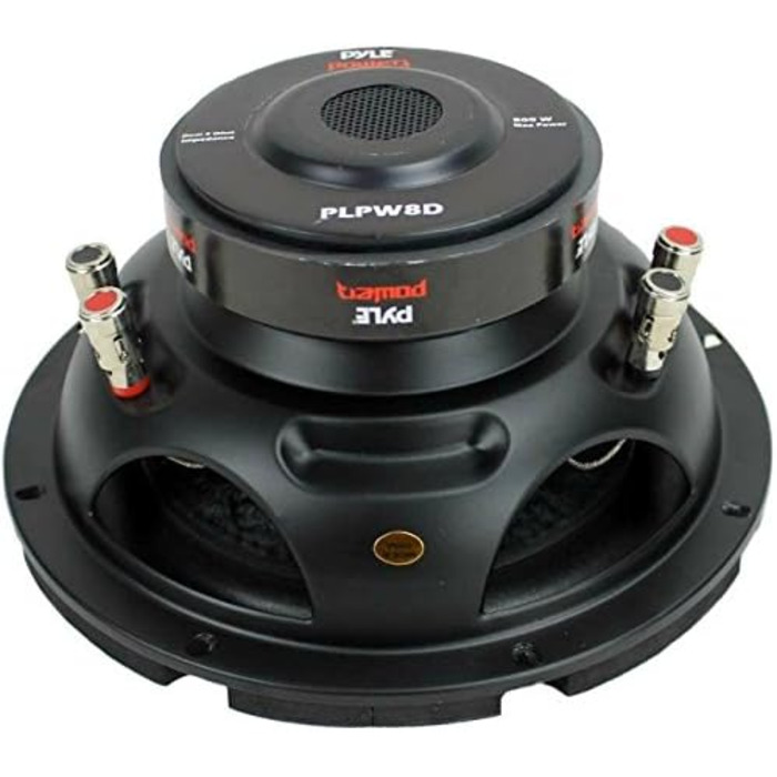 Сабвуфер Pyle PLPW8D 8'' 400 Вт RMS, 800 Вт, 20 см, DVC 4+4 Ом, автомобільний динамік