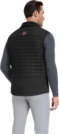 Little Donkey Andy Легка пухова жилетка для чоловіків, тепла безрукавка, outdoor-куртка для хайкінгу, подорожей, бігу, чорний, XL