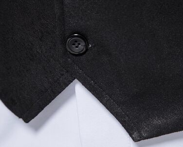 Чоловіча жилетка, формальна, без рукавів, V-подібний виріз, замша, бізнес-жилетка (XL, чорний)