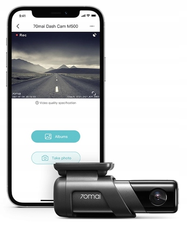 Автомобільний відеореєстратор 70mai Dash Cam M500 з карткою пам'яті 32 ГБ