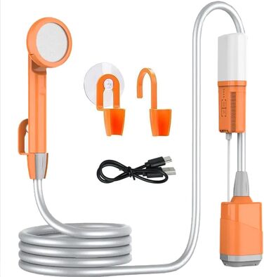 Портативна душова кабіна для кемпінгу Zooma з насосом, для відпочинку на природі, сад, вулиця, акумуляторна