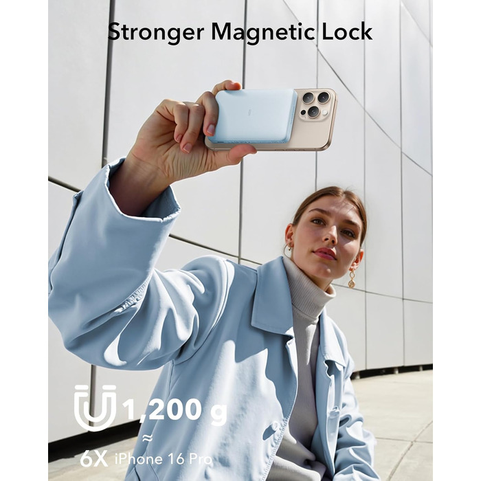 Power Bank ESR MagSafe 10000mAh з бездротовою зарядкою Qi2, 15W, USB-C, для iPhone та Google Pixel, білий