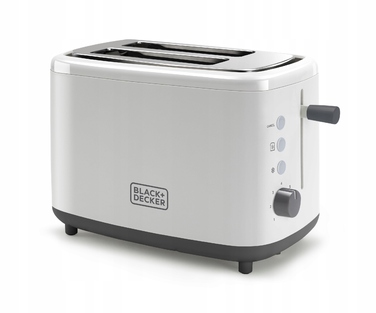 Тостер Black+Decker BXTO820E, білий, 820 Вт