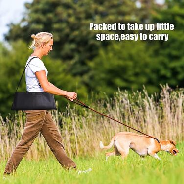 Водонепроникна килимок для собак, 100 x 70 см, з сумкою, для подорожей, чорний, пухнастий