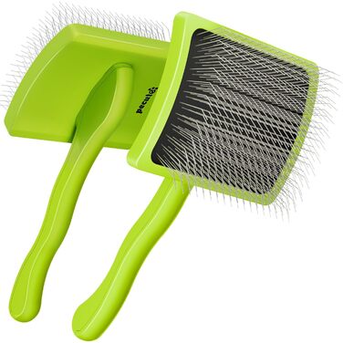 Пекюті Лайкер Бьорте Профі: щітка-лікер для собак, видаляє підшерстя, ковтуни, довга голка (25 мм)