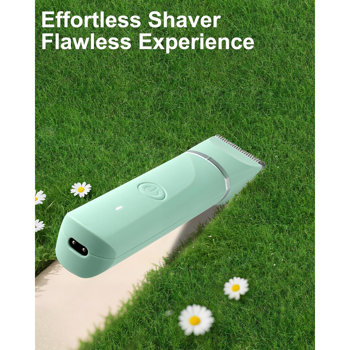 Електричний жіночий епілятор AREYZIN для інтимної зони, зарядний, водонепроникний, зелений