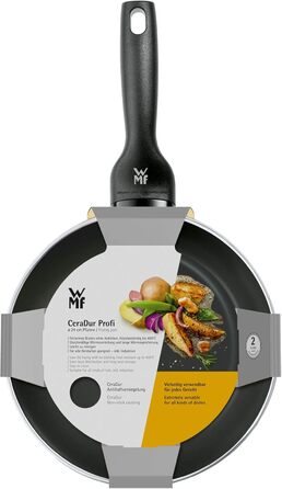 Сковорода WMF Ceradur Profi 24 см з індукційним дном, Cromargan нержавіюча сталь з керамічним покриттям, пластикова ручка
