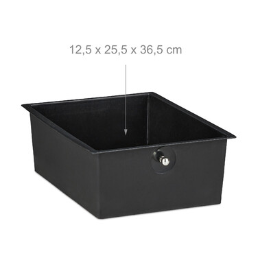 Relaxdays Rolling Cart with 3 Drawers