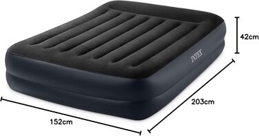 Надувний матрац Intex Queen з технологією Fiber-Tech RP, 152x203x42 см (64124ND)