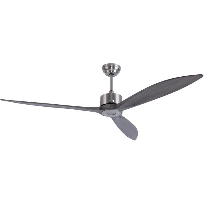 Стеляний вентилятор Reiga з імітацією дерева, 165 см, DC-двигун, керування пультом та Smart Home, 6 швидкостей, колір: коричневий, для внутрішнього та зовнішнього використання