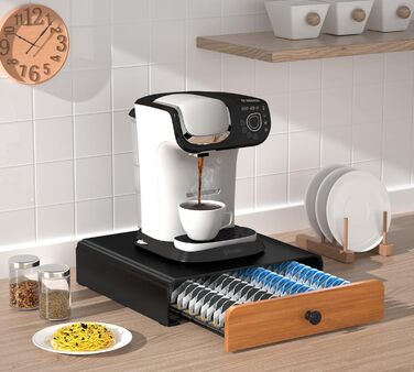 Тримач для капсул Tassimo (64 шт) з металу, чорний. Органайзер для капсул кави, стійка, ящик для капсул Tassimo
