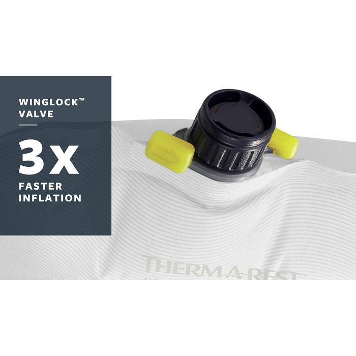 Килимок туристичний самонадувний Therm-a-Rest Trail Lite Trooper, 50.8 x 183.9 см, сірий, Winglock-Ventil