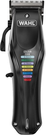 WAHL Animal Color Pro: бездротова машинка для стрижки собак з набором кольорових насадок, тиха, акумуляторна, чорна