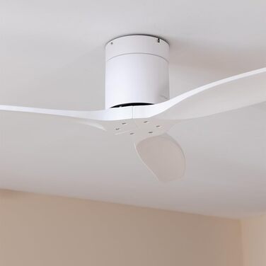 Вентилятор стельовий Cecotec EnergySilence Aero 5500 Aqua IronDarkWood Connected, DC мотор 40W, Wi-Fi, для дому та вулиці, 3 лопаті, 6 режимів, металік та темно-коричневий (білий)