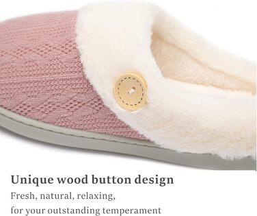 Жіночі халапи Чантомoo з меморі-піною, теплі, м'які, з штучним хутром, для дому, рожеві, 38/39 EU