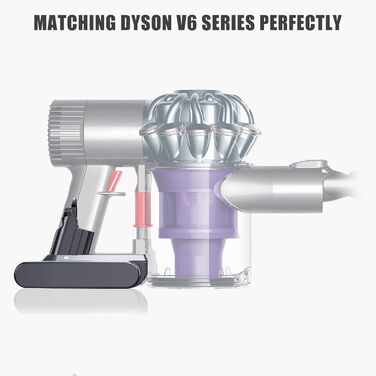 Замінний акумулятор 6000mAh для пилососа Dyson V6 (DC62, DC58, DC59, DC61, DC72, DC74, SV03, SV05, SV06, SV07, SV09) Animal, Absolute, Motorhead, Fluffy + 2 фільтри + 1 щітка