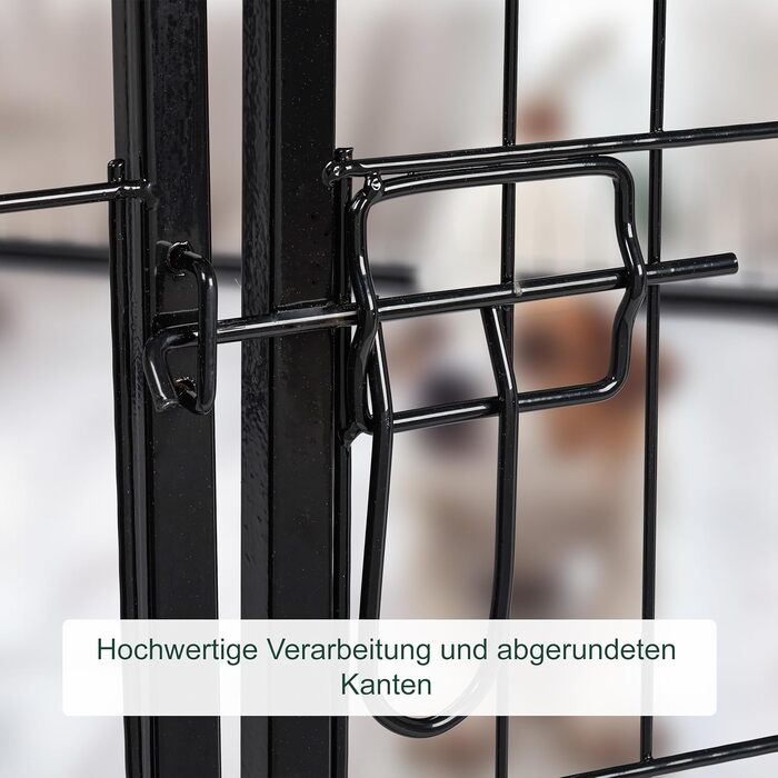 Вольєр для цуценят Relaxdays: чорний, XL, 100 x 76,5 x 235 см