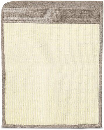 Navaris Cat Scratch Mat Scratch Protector Sofa - with 2 compartments - 128 x 45 cm Sisal Scratch Rug for Cat - Couch Cat Scratch Mat - also for Dogs (Light Brown - White)