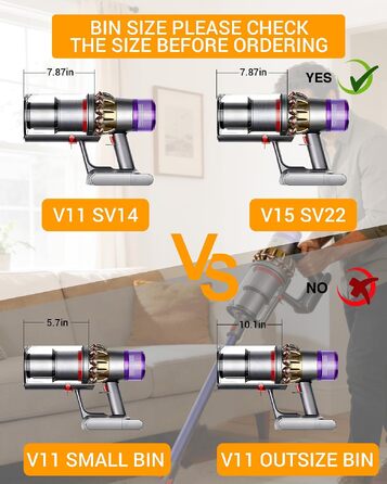 Контейнер для пилу та фільтр для пилотяга Dyson V11 V15 (SV14, SV15, SV17, SV22, SV28) — запасний пилозбірник та аксесуари