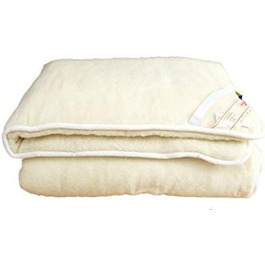 Underbed cover, mattress topper, bed cover, coverlet 100% wool (100x200)
