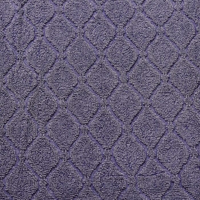 Комплект рушників Superior Denim Wash, 100% бавовна, 550 г/м², 6 шт: 2 для обличчя, 2 для рук, 2 банних, швидковисихаючі, жакардові, для ванної, кухні та пляжу, колір фіолетовий