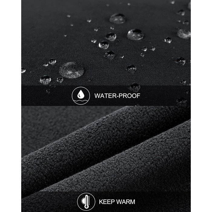 Чоловіча безрукавна куртка-софтшелл 33,000ft, чорна. Водонепроникна, з флісовою підкладкою.