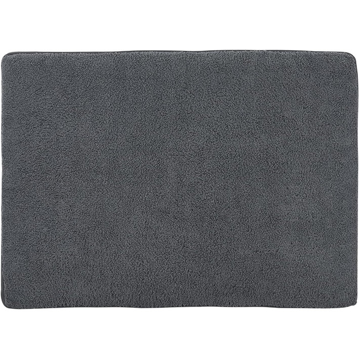 Ортопедичне ліжко для собак Juskys Milow, 76x51 см, сіре - м'яке та стабільне, знімний та пральний чохол - подушка для собак, килимок для маленьких собак
