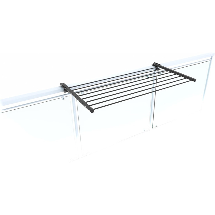 Сушарка для білизни Foxydry Duo для балкона та тераси, нержавіюча сталь/алюміній, антрацит, 102 см