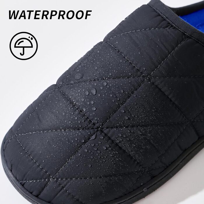 Тапочки домашні жіночі/чоловічі зимові теплі, плюшеві, м'які, зручні з memory foam, антиковзні, двоколірні, для дому та вулиці, 38/39 EU, чорні