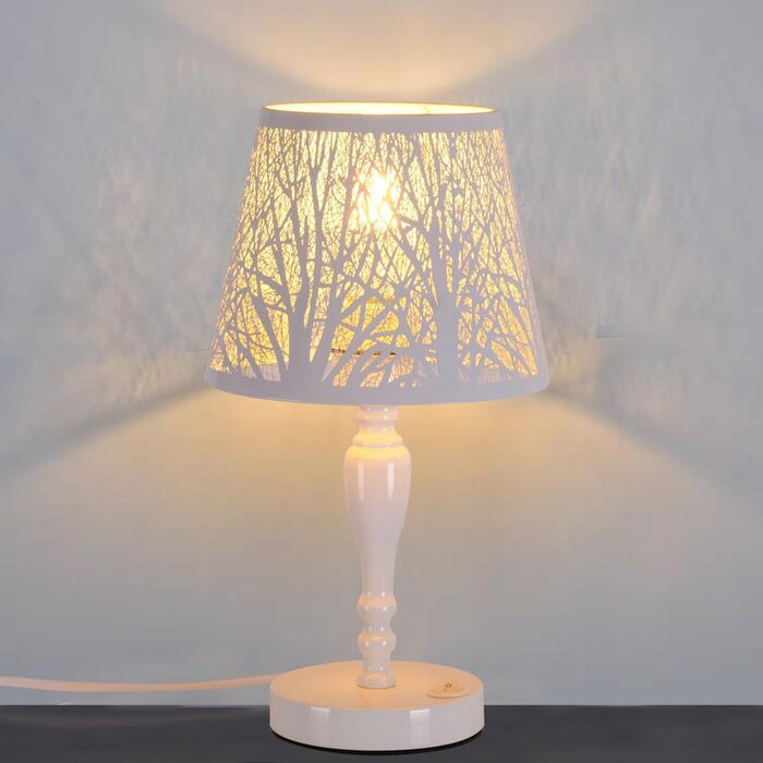 Промислова настільна лампа з металу, Е27, рустикальний дизайн, ретро лампа Едісона для вітальні, з вимикачем (без лампочки), колір Чорний (Берези Біліші)