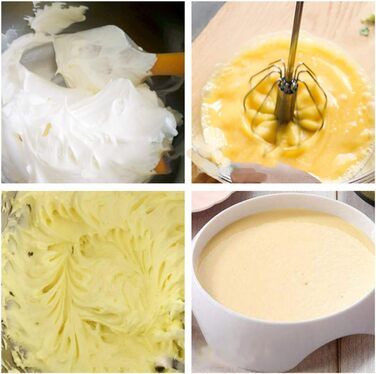 Ручний міксер для збивання Schneebesen з нержавіючої сталі, для збивання яєць та молока