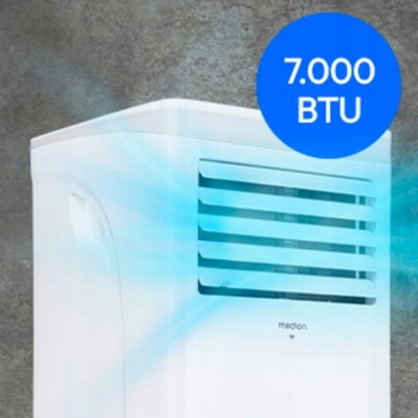 Мобільний кондиціонер Medion 3в1 7000BTU з WiFi, керуванням через додаток та пультом (Німеччина)