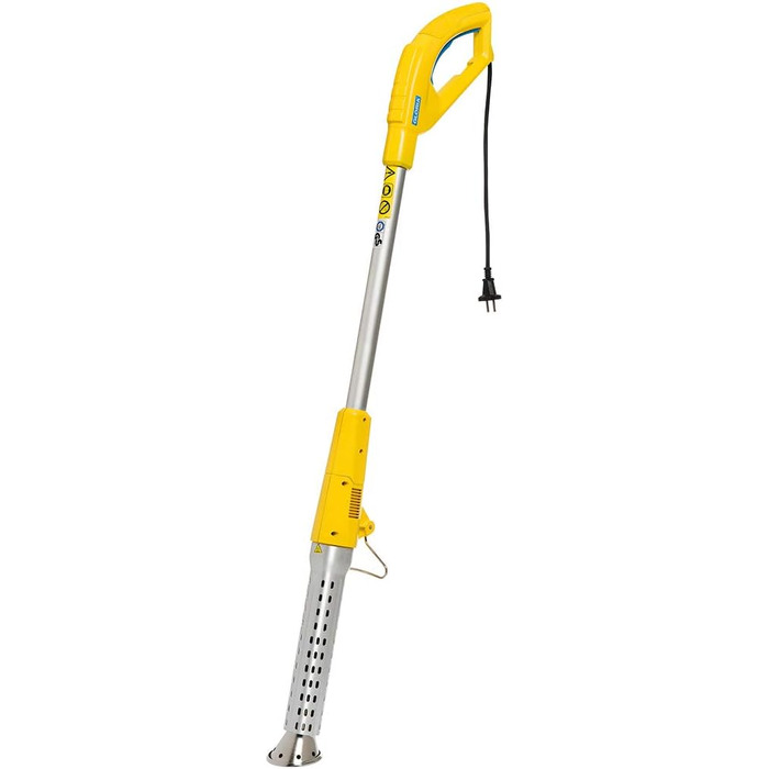 GLORIA Thermoflamm BIO Electro Weed Burner | Electric Weed Eliminator, Weed Torch | Easy & Safe Operation | Heat Protection thanks to Cone Nozzle | For a Weed-Free Garden & Pavement (2000W), yellow