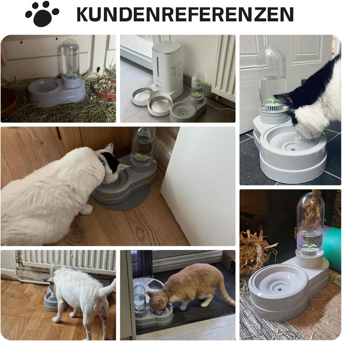 Автоматичний поїльник для котів та собак, 580 мл, фонтанчик для тварин з фільтром (сірий)