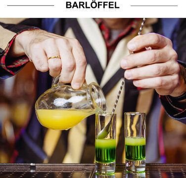 Набір з 4 коктейльних ложок Barlöffel, 30 см, нержавіюча сталь, для Мартіні, лате макіато та шейкерів