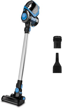 POLTI Forzaspira SR100: 2-в-1 пилосос-щітка, акумуляторний, HEPA-фільтр, блакитно-чорний