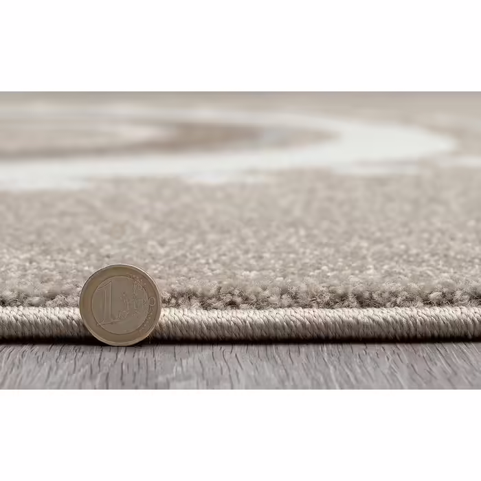 Monde Kids Modern Soft Children's Carpet, Soft Pile, Easy to Clean, Colorfast, Vibrant Colors, Rainbow Pattern, Pink, 120 x 170 cm