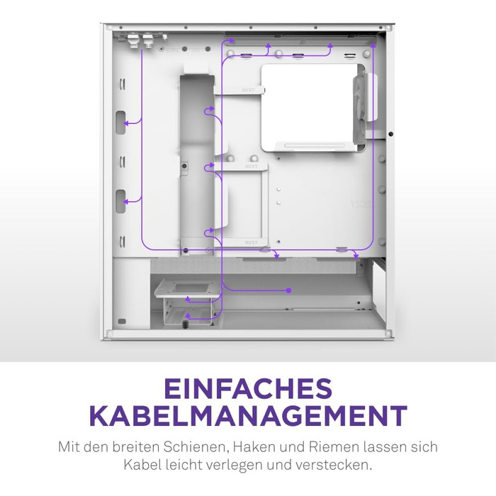 Корпус ПК NZXT H5 Flow White - Mid-Tower з високою вентиляцією та RGB підсвіткою