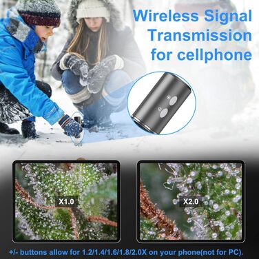 Цифрова мікроскоп-камера Ninyoon 1080P USB для iPhone, iPad, Android, PC, 50-1000x, з підсвічуванням, для монет, рослин, паяння, шкіри, скальпу