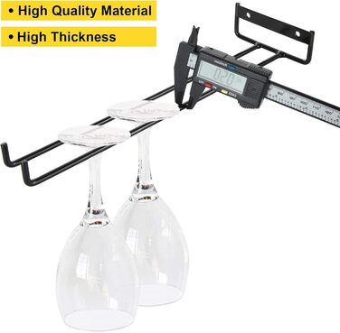 Тримачі для келихів VIDETOL (6 шт.) - металеві, підвісні, для шафи, бару, кухні