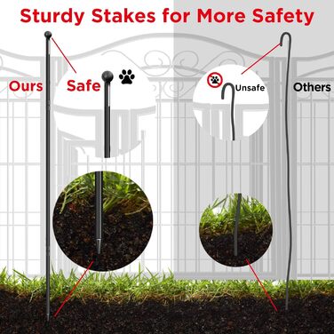 Летіжне полотно BingoPaw XXL для цуценят: міцний металевий забіг для собак, кроликів, котів, хом'яків (8 частин, 80 см)