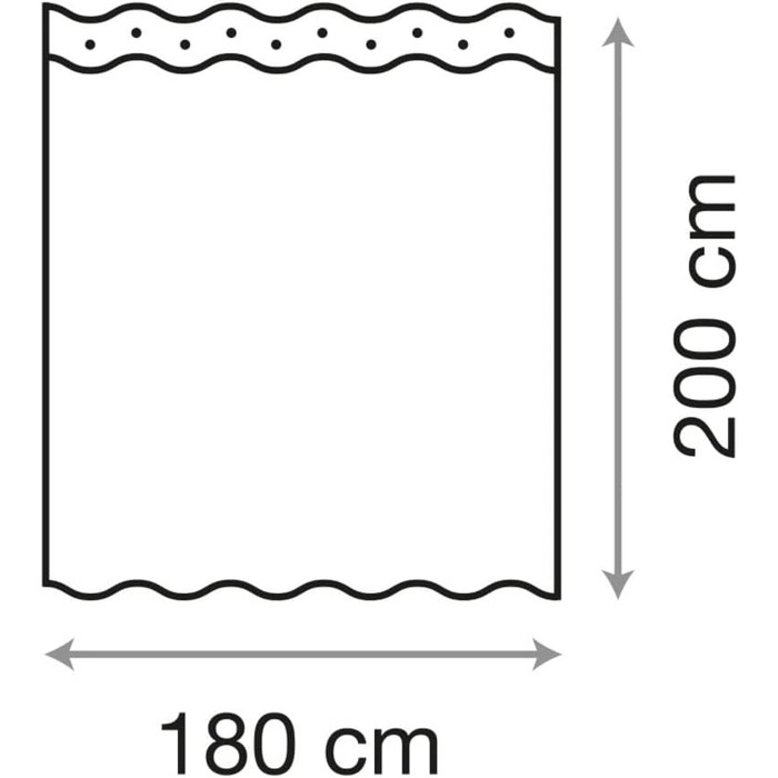 Штора для душу Sanilo Hosta, водонепроникна, антигрибкова, з кільцями (12 шт.), преміум-якість