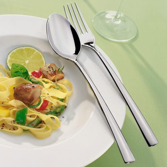 Villeroy & Boch – Piemont Cutlery Set, 30 Pieces, 6 Place Settings, Dishwasher Safe, Stainless Steel, Cutlery Set, Flatware, High-Quality Cutlery, Dinner Cutlery Set, Knives, Forks, Spoons, Stainless Steel