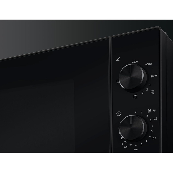 Мікрохвильова піч AEG MFB252DB з грилем, 25 л, 900 Вт, інвертор, чорний