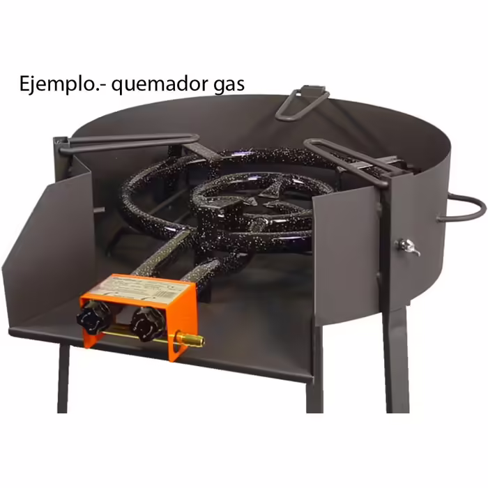 Imex El Zorro 71580 Round Grill with Paella Stand Ø 40 x 75 cm black