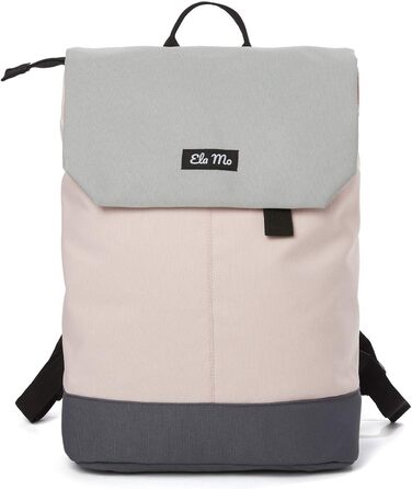 Жіночий рюкзак Ela Mo - Daypack: стильний та функціональний. Рюкзак для ноутбука, антикрадійний, для школи, університету, роботи (Rose on Rocks)